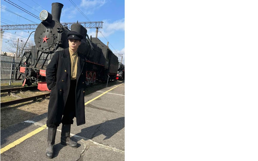 В Барановичах высадился десант немецких солдат. Идет съемка телефильма