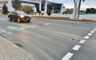 В Гомеле у крупного перекрестка засветились стоп-линии