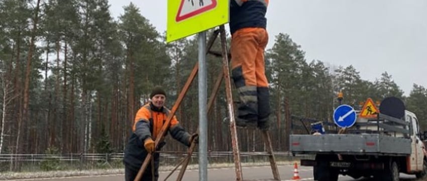 В Беларуси устанавливают дорожные знаки с солнечной батареей. Как они помогают?