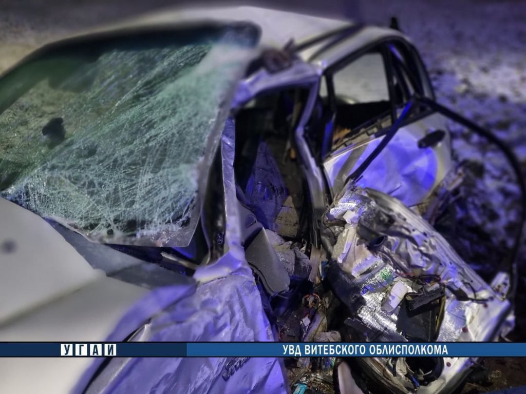 Молодой водитель погиб в ДТП в Витебске