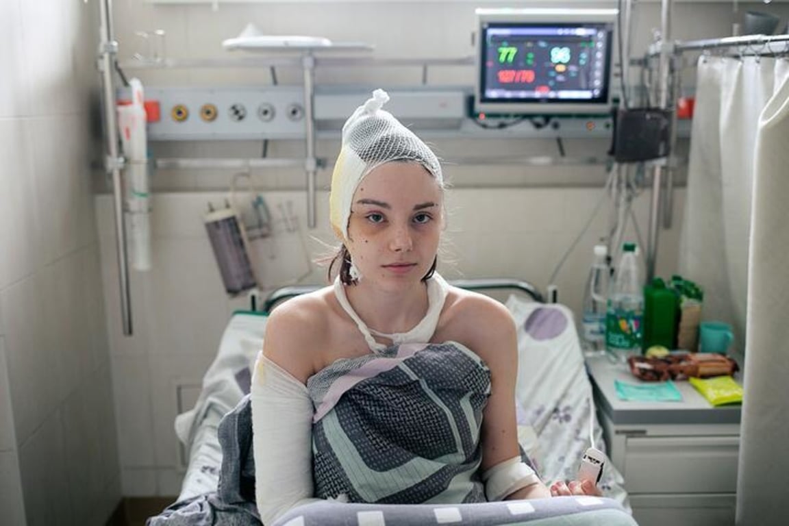 Мария в больнице скорой медицинской помощи в Минске, август 2020-го. Фото: TUT.BY