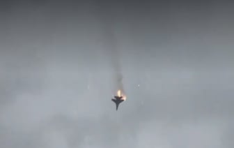 На видео попало крушение российского Су-35 в Севастополе — Видео