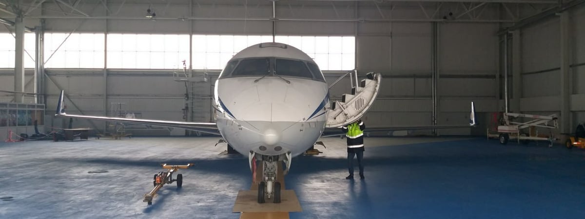 Belavia выставила на продажу свой последний канадский самолёт Bombardier — Фото