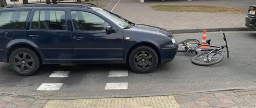 В Бресте водитель Volkswagen сбил 14-летнего велосипедиста