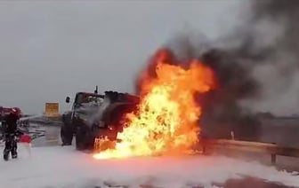 Из-за розлива дизтоплива перекрыли участок трассы Минск – Гомель