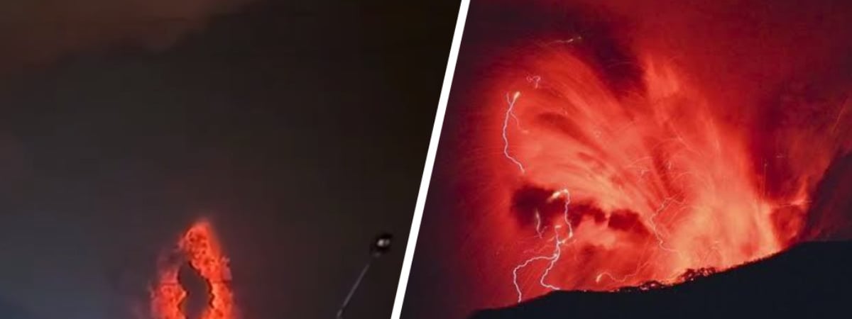 В Индонезии объявили максимальный уровень опасности после извержения «ока Саурона» — Видео