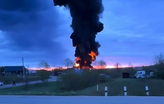 Беспилотники ВСУ атаковали нефтебазу в Смоленской области — Видео