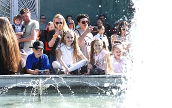 Включение фонтанов в Гомеле: празднование Дня труда