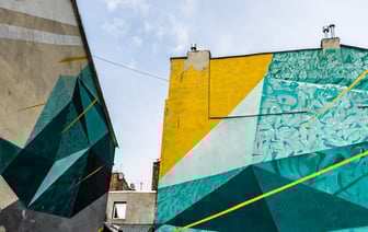 Покраска фасада Дома офицеров в Полоцке