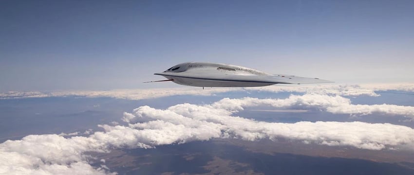 В США опубликованы первые изображения новейшего ядерного бомбардировщика-невидимки "В-21"