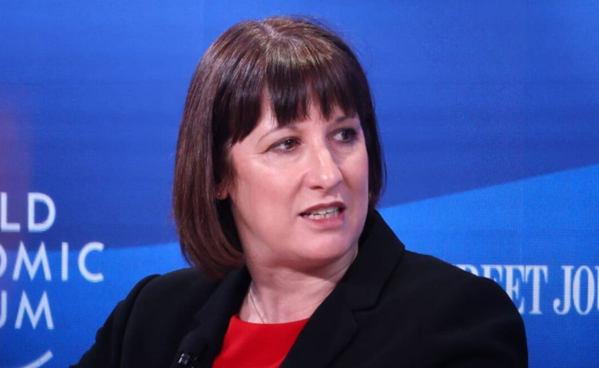 Rachel Reeves, UK shadow chancellor of the exchequer, speaks during a panel session at the World Economic Forum in Davos.