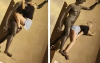 Во Флоренции туристка устроила интимную фотосессию со статуей бога Вакха