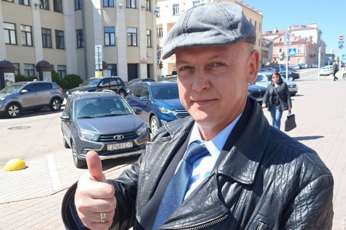 Польский судья Томаш Шмидт в Минске, 8 мая 2024 года. Фото: t.me/Tomasz_Szmydt