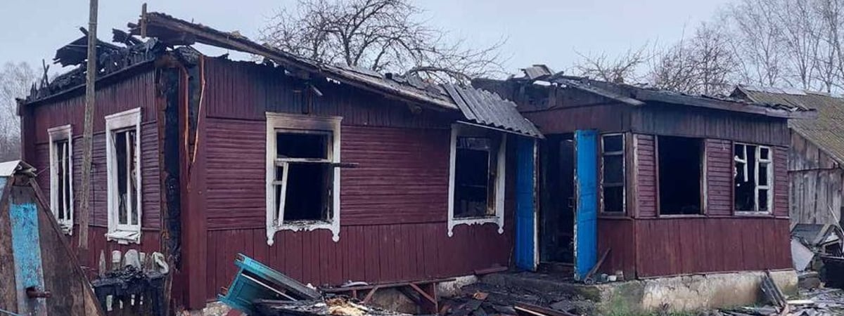 От дома почти ничего не осталось – в Ошмянском районе случился пожар из-за окурка в стакане