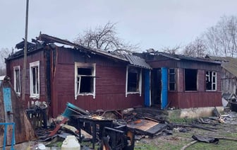 От дома почти ничего не осталось – в Ошмянском районе случился пожар из-за окурка в стакане