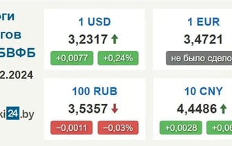Курс доллара в Беларуси поднялся на максимум почти за 4 месяца