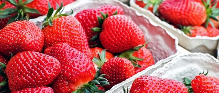 Брестская клубника на Комаровке в Минске