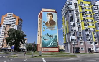 Летчица и партизан, погибшие слишком рано. Новые муралы в Гомеле