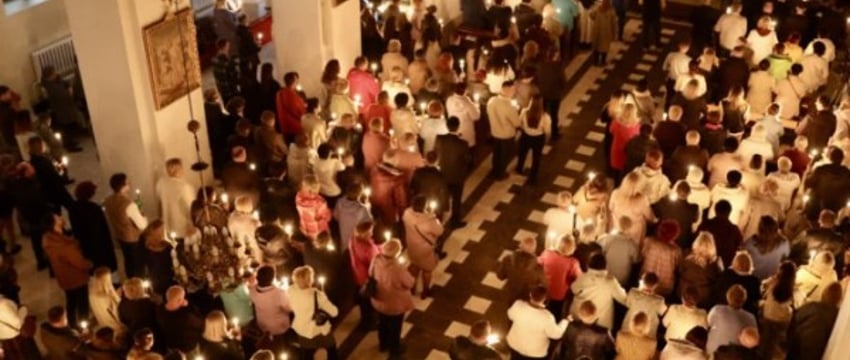 Католики Бреста отметили Пасху Христову