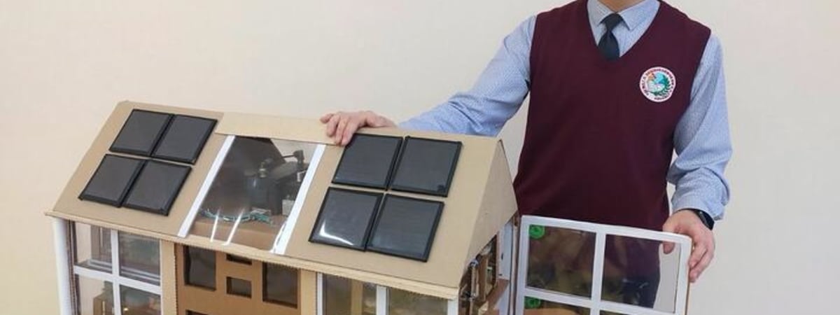 Школьник из Бешенковичей разработал проект жилья с теплицами, чтобы выращивать овощи прямо в многоэтажке. Урожая хватит на сезон