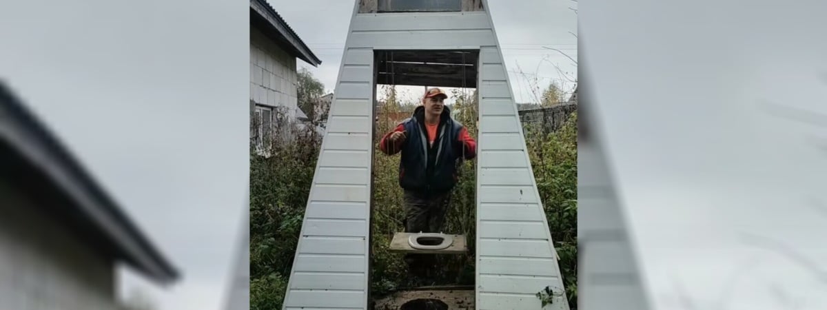 «Бизнес не пошел» — Житель Минска совместил туалет с качелями и покорил Tiktok — Видео