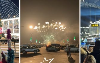 Новогодний фейерверк и дискотека в Бресте — вы должны увидеть эти видео