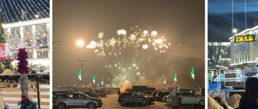 Новогодний фейерверк и дискотека в Бресте — вы должны увидеть эти видео