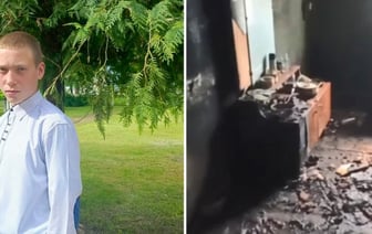 Школьник спас мужчину на пожаре под Жлобином