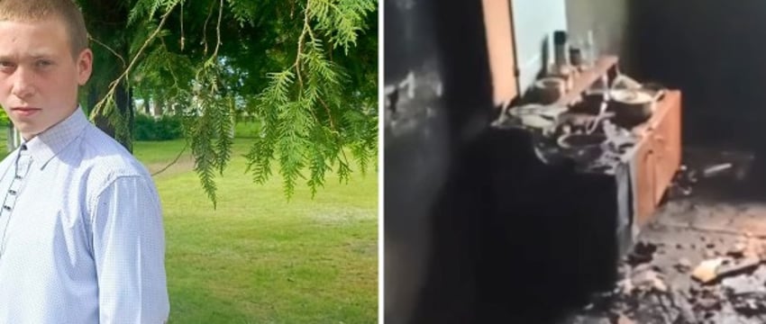 Школьник спас мужчину на пожаре под Жлобином