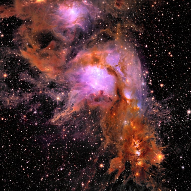 Image shows space telescope Euclids new view of Messier 78 (the central and brightest region