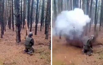 Россияне показали, как разминируют лес палками — Видео