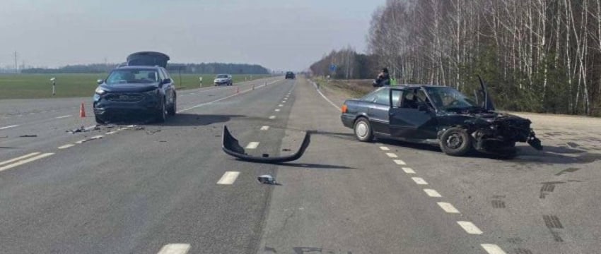 В Дрогичинском районе столкнулись автомобили. Кто виноват?