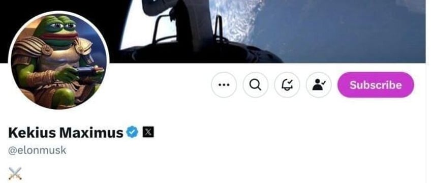 Илон Маск сменил имя на Кекиус Максимус в соцсети Х