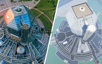 «А внутри обустроено?» — В Minecraft построили Национальную библиотеку Беларуси. Насколько похожа? — Фото