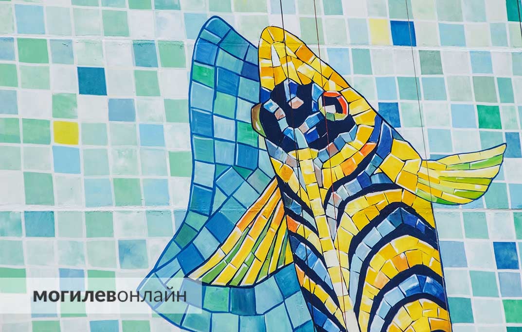 Новый мурал появился на Якубовского в Могилеве. Сколько еще рисунков будет на могилевских многоэтажках, и кто придумывает картинки для фасадов — узнали у художников