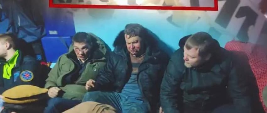 Появились кадры с россиянами, выжившими после крушения Falcon 10