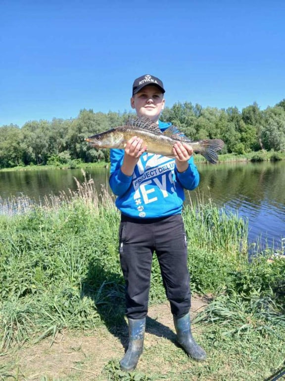 В Кобрине определяли лучшего спиннингиста города – самый младший участник поймал самую большую рыбу