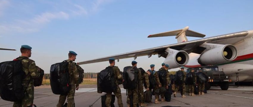 Белорусские военные отправились в Кыргызстан на учения ОДКБ