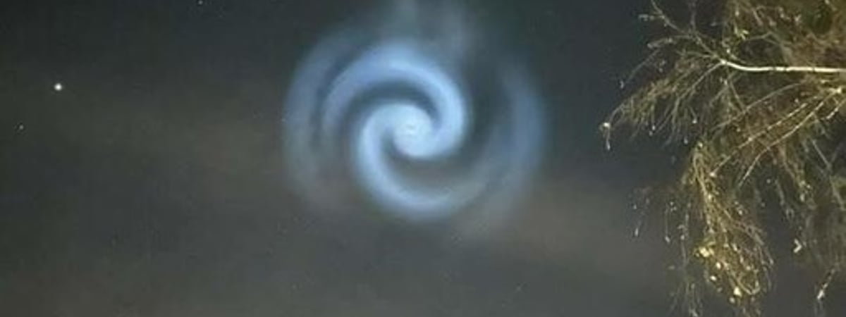 Таинственные спирали заметили в небе над Беларусью (фото)