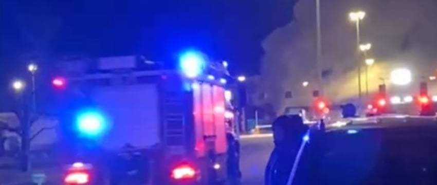 Пожар произошел в ПП «Мядининкай» на литовско-белоруской границе