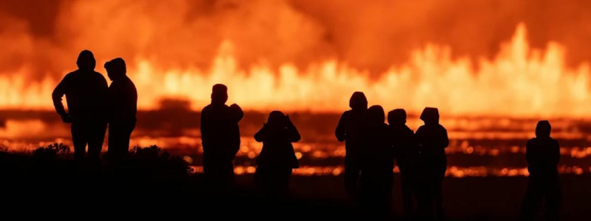 В Исландии в шестой раз за год началось извержение вулкана. Сможете произнести его название? — Видео