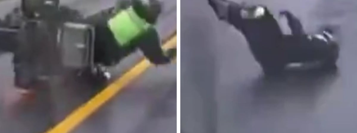 Видео падения мотоциклиста на полной скорости набрало 6,6 млн просмотров в X. Но удивило всех не то, что выжил — Видео