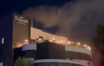 В центре Гомеля горело кафе, пострадавших нет