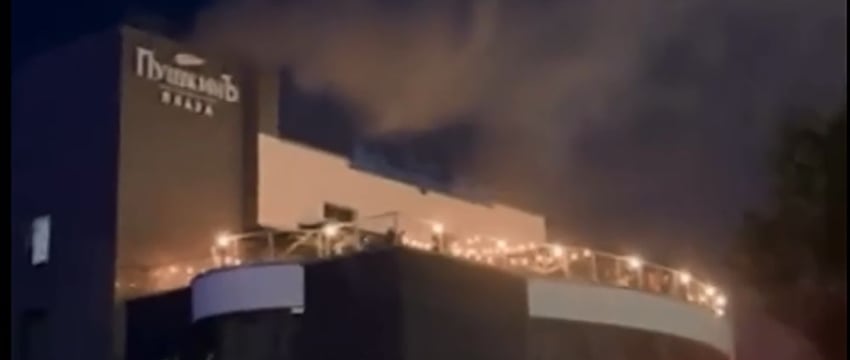 В центре Гомеля горело кафе, пострадавших нет