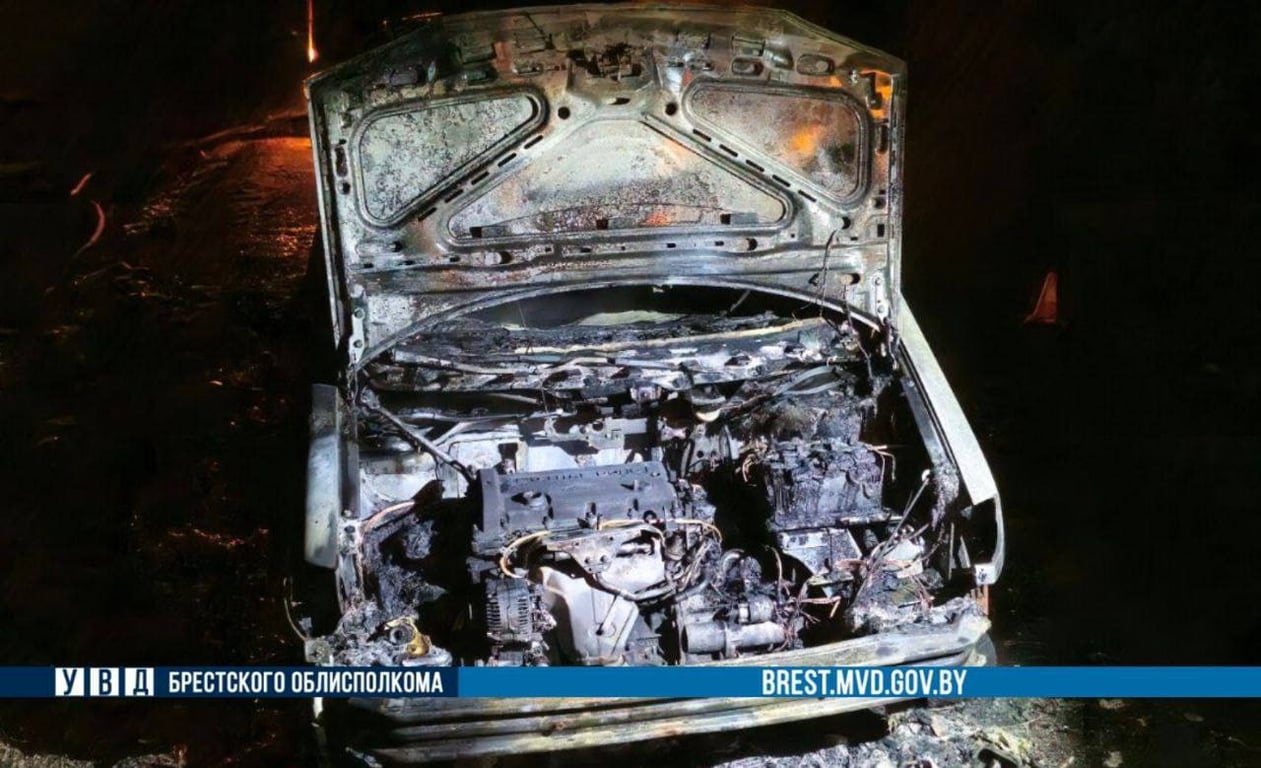 У жителя Бреста загорелся Ford