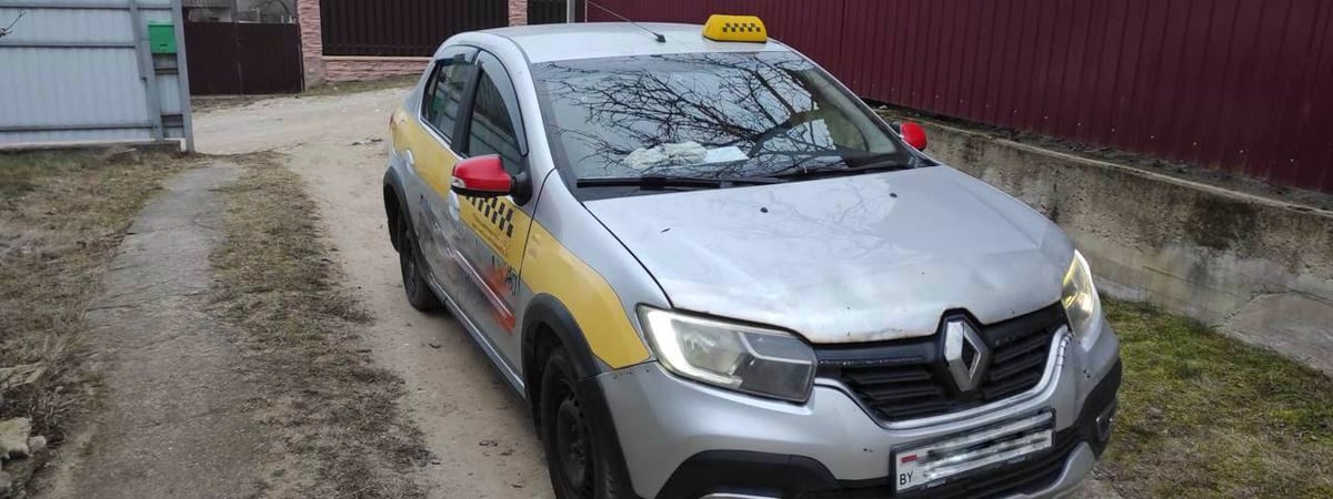 В Волковыске мужчина вонзил нож в капот такси — что случилось