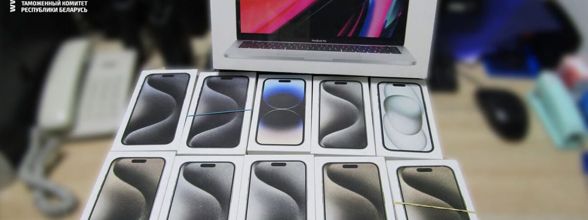 Водитель рейсового автобуса пытался ввезти в Беларусь айфоны и макбук — что было дальше