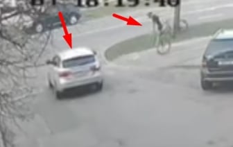Велосипедист резко затормозил и ударился об автомобиль. Кто виноват?
