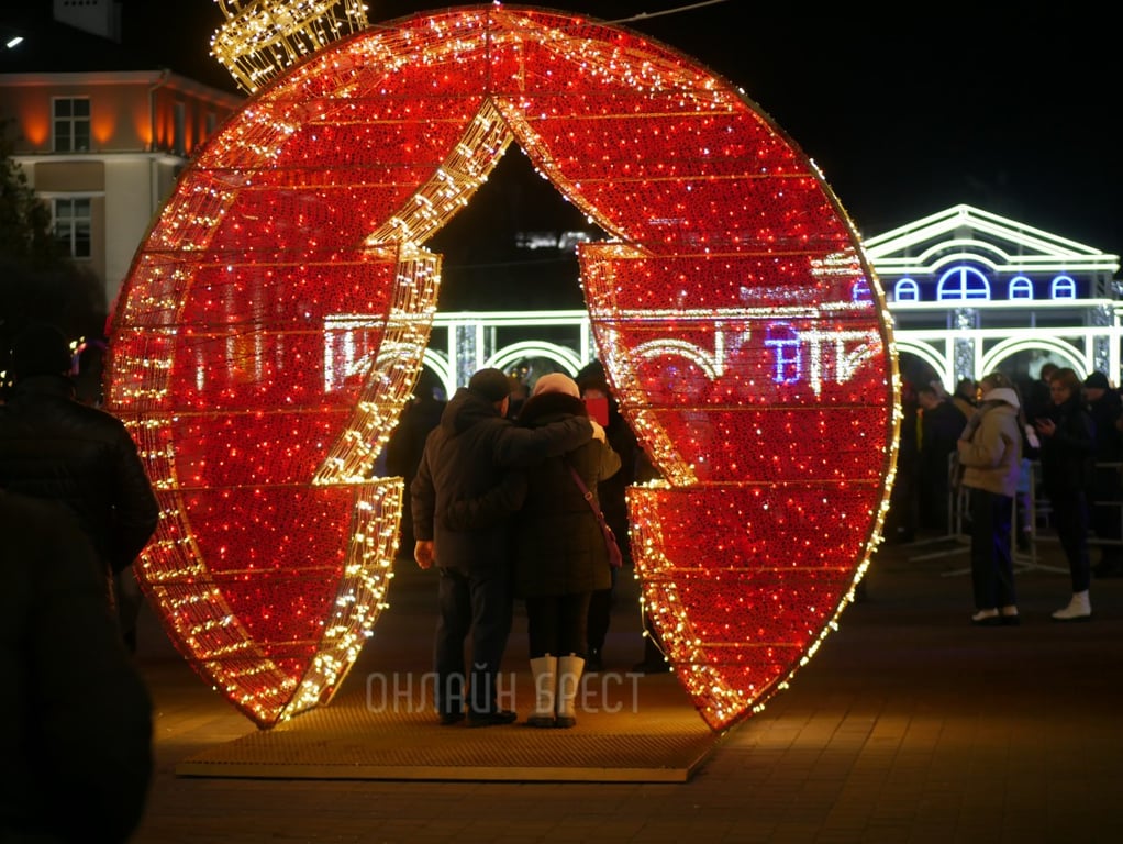 В Бресте встретили Новый 2024 год