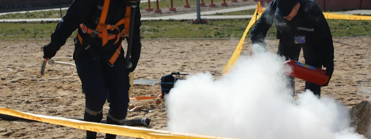 Ураган и утечка на газопроводе: МЧС Беларуси показало отработку ликвидации чрезвычайных ситуаций — Видео